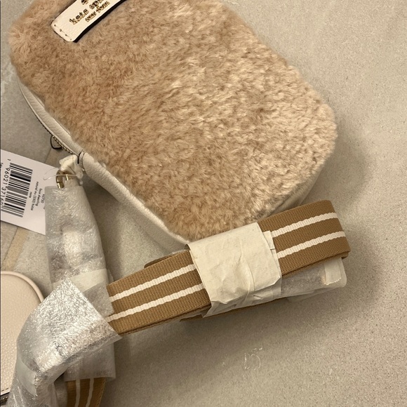 Kate Spade Furry Tan and Cream Crossbody Bag - Picture 5 of 5